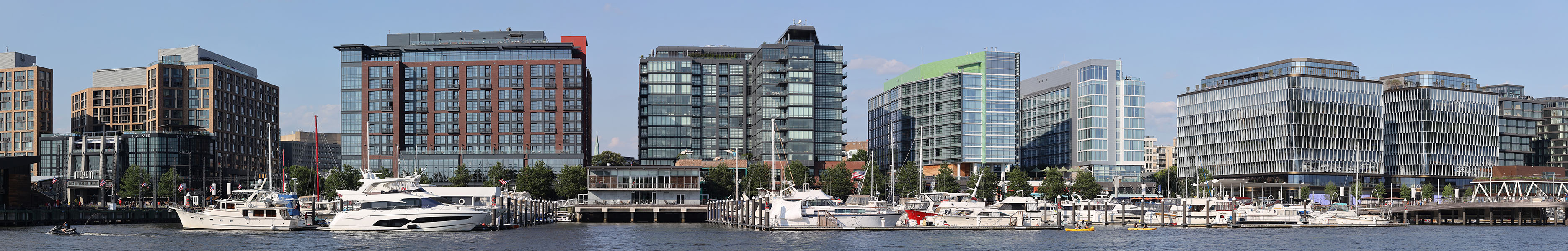 Panoramic Photo of the Capital Yacht Club, Washinton DC.